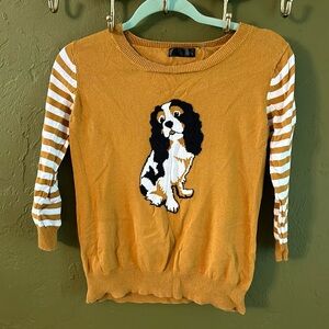 Cute Puppy Mustard Sweater